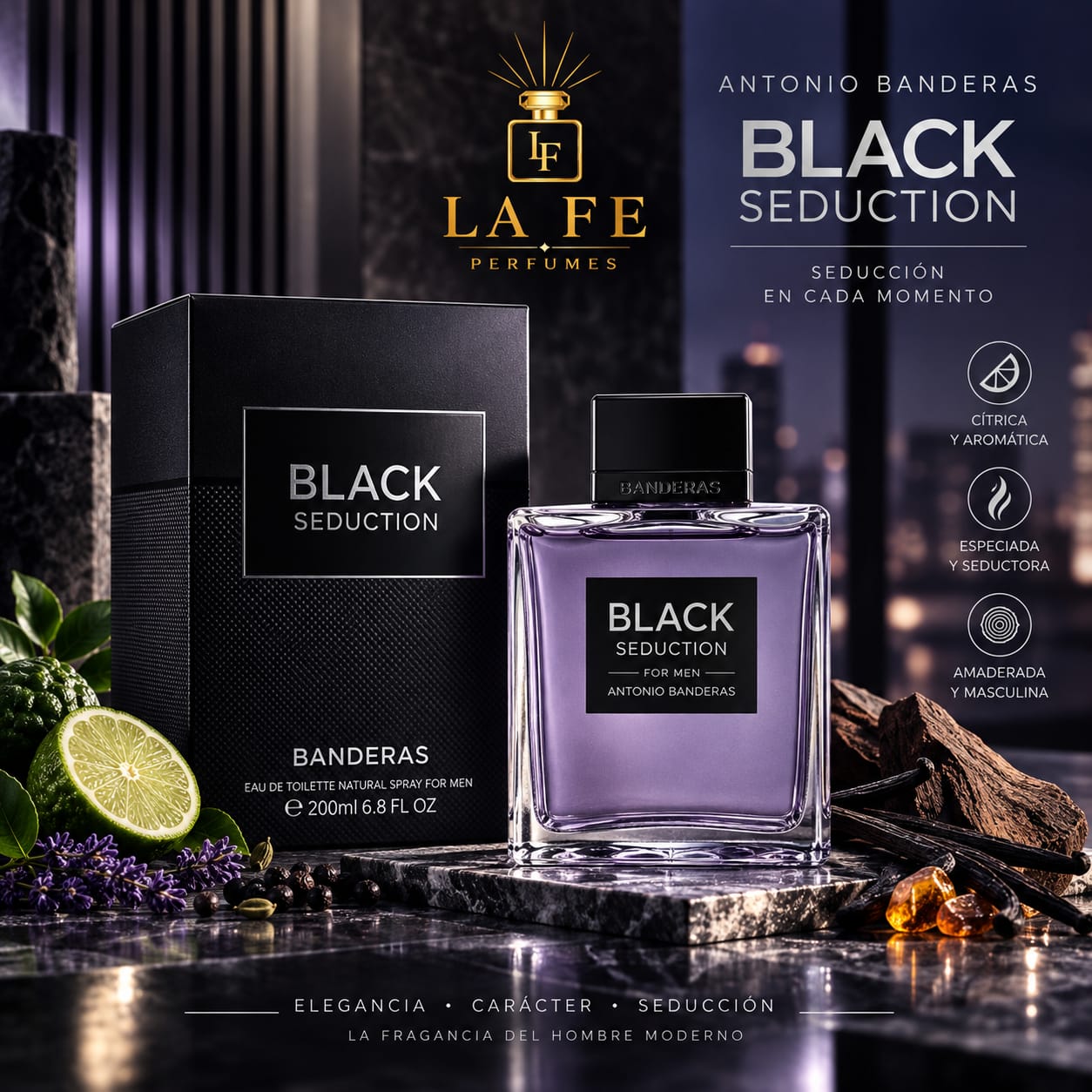 Antonio Banderas Black Seduction 200ml EDT Man